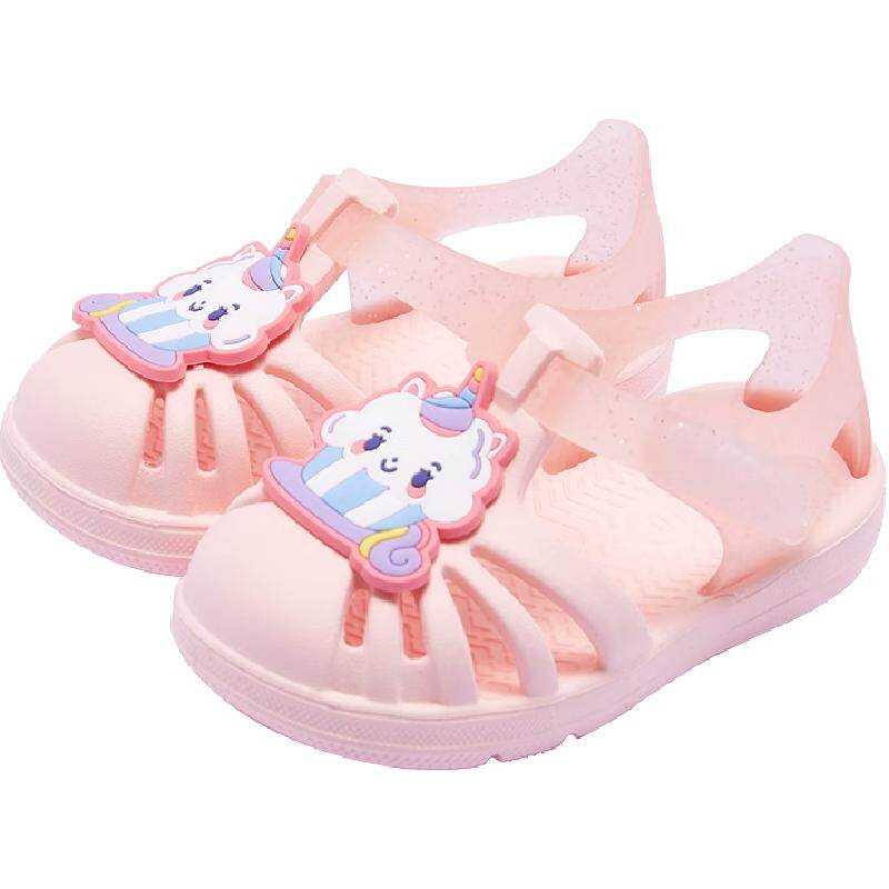 卡特兔女童夏季新款透气宝宝男童果冻鞋拖鞋婴儿鞋软底儿童凉鞋