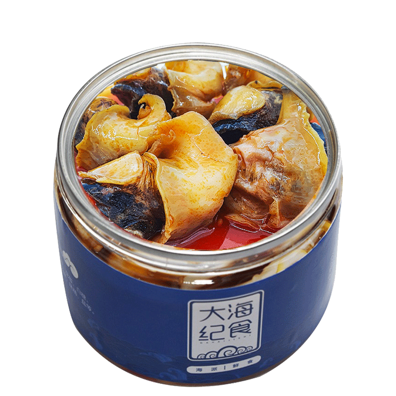 大海纪食海螺即食非罐头乳山即食海螺肉麻辣小海鲜熟食罐装小零食