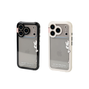 CARECASE mellow探身黑/白边框手机壳 适用于苹果iphone17 16 15ProMax 可爱童趣 原创设计 创意有趣防摔简约