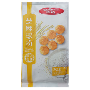 安琪芝麻球预拌粉百钻 膨松剂空心麻粉麻圆半成品改良剂 油炸商用