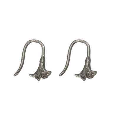 hellojune S925银 精致纯银花蕊耳环