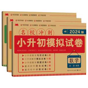 2024版小升初真题卷语文数学英语必刷题模拟试卷人教版小学毕业升学总复习资料六年级下册练习册专项训练书作文满分重点分班优秀