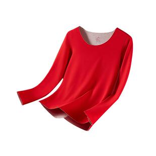 德绒发热2025蛇年本命年保暖内衣女大红色结婚衣服秋衣裤套装礼盒