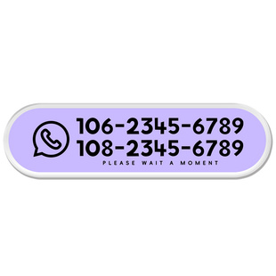 原创车载定制亚克力临时停车号码牌汽车内饰挪车电话手机号移车牌