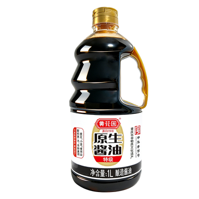 0添加生抽酱油黄花园天然酿造