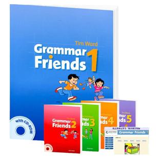 牛津小学英语语法书 牛津语法朋友 英文原版 Oxford Grammar Friends1-6语法做朋友涵盖剑桥少儿英语考试语法寒暑假短期语法学习