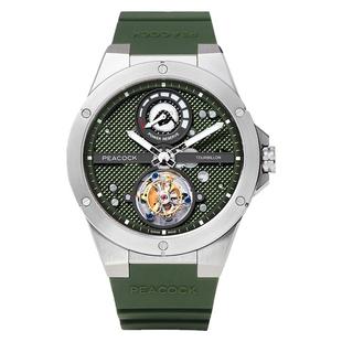 Peacock孔雀探索系列攀登者陀飞轮手表自动机械表男款官方正品