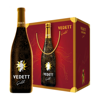 【比利时原装进口】白熊啤酒超金果啤精酿白啤750ml*6瓶新年礼盒