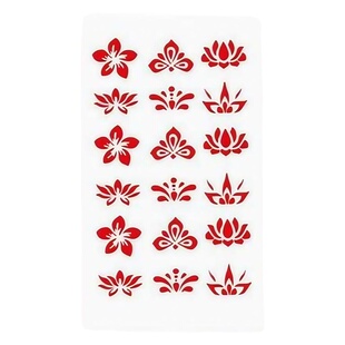 儿童花钿眉心贴女孩宝宝额头印花纹身贴纸成人汉服古装古风美人贴