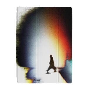 噪点复古艺术潮流行走的人简约男女款适用于苹果2022款iPadPro12.9/11三折保护壳air5/mini6防摔ipad