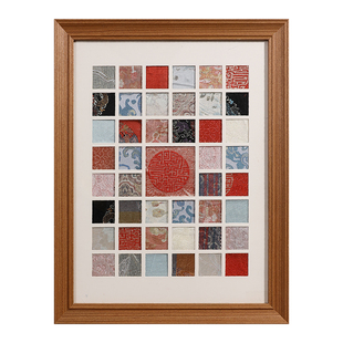 小红书推荐宋锦布相框diy手工创意珍珠画多宫格画框2026新款新款