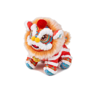 阿卡国风醒狮香囊刺绣手工diy材料包立体玩偶平安符挂件随身香包