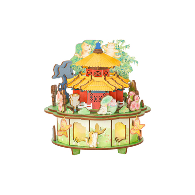 若物故宫御猫千秋音乐盒拼装积木