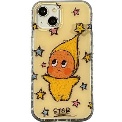 卡通星星小人适用苹果手机壳