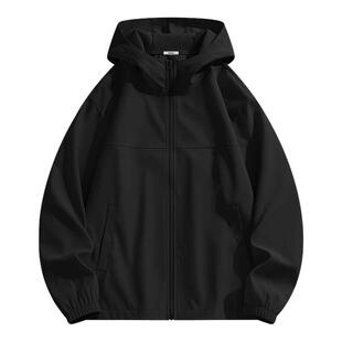 MINISO/名创优品户外衣服男秋季休闲运动防风连帽外套青少年夹克Y