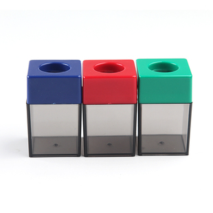 SDI手牌1304台湾原装回形针磁铁收纳盒办公桌面收纳方形款式