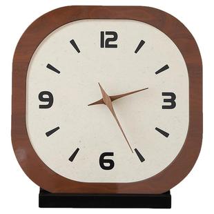 法式中古风桌面时钟摆件摆台式钟表摆放式座钟客厅挂钟电视柜装饰