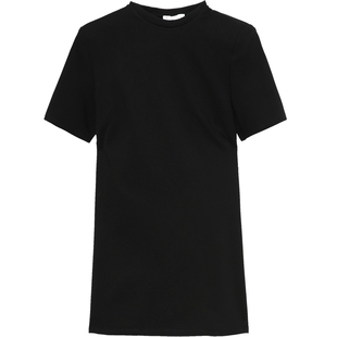 IT Area Nyc女装短袖连衣裙新款时髦摩登挖剪镂空露背短裙47184XL