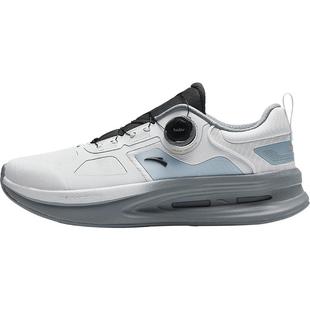 安踏神行PRO丨通勤运动鞋全黑公务鞋男训练鞋耐磨皮面健身慢跑鞋