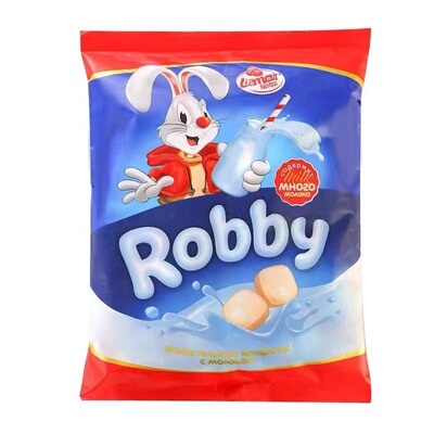 拉迈尔牌罗比兔奶糖俄罗斯进口