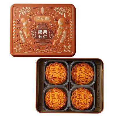 香港美心月饼经典五仁740g铁盒装