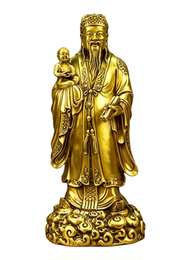 黄铜福禄寿三星吉祥摆件