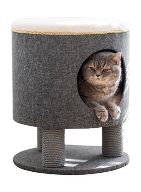 猫窝一体剑麻猫树可拆洗