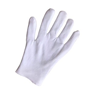 白手套文玩儿童珠宝白色加厚薄棉一次性作业盘珠礼仪外贸纯棉手套