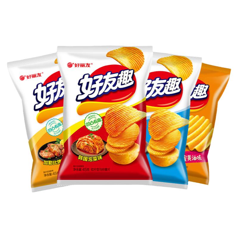 好丽友好友趣薯片蜂蜜韩国泡菜味