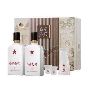 过节送礼北京红星二锅头红星高照礼盒52度2瓶清香型高档盒装白酒