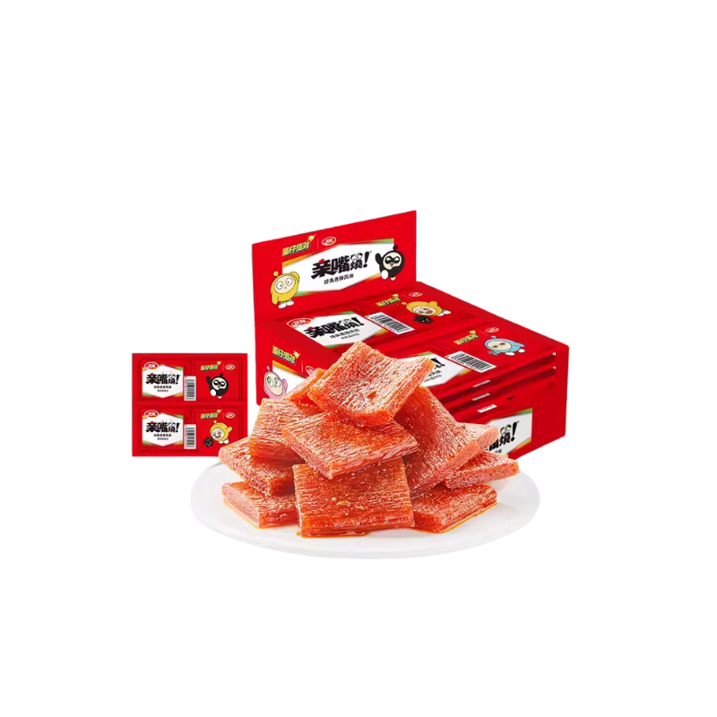 卫龙亲嘴烧80包魔芋爽香辣小面筋辣条辣片休闲小吃食品零食大礼包