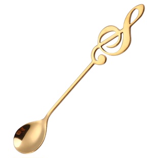 高音谱号咖啡勺高音符造型勺子创意音乐礼品学生儿童奖品可爱个性