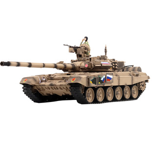 恒龙1/16坦克俄罗斯T90主战坦克遥控发射越野攀爬模型金属重涂