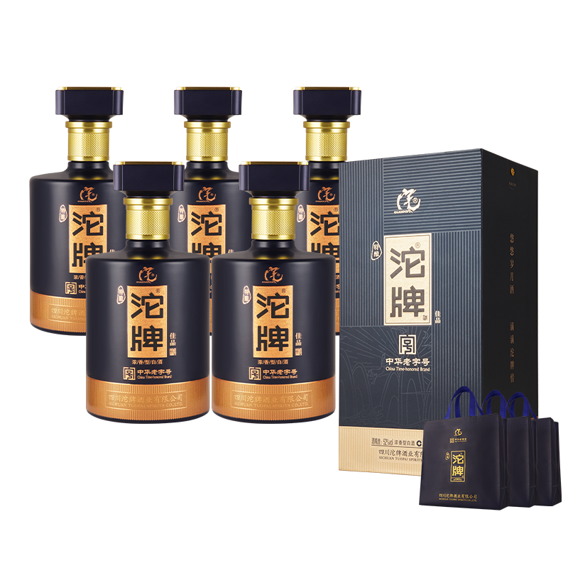 沱牌白酒整箱52度浓香型500ml*6瓶粮食酒官方旗舰正品礼盒装送礼