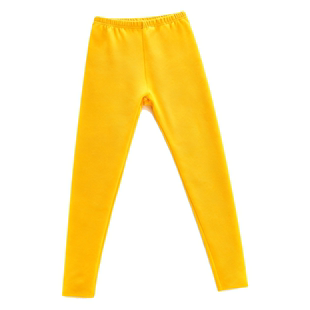 亮黄色保暖裤女秋冬AB面德绒秋裤加绒加厚打底磨毛亲肤保暖小脚裤