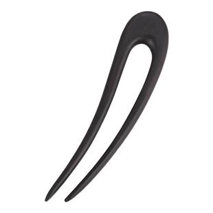 短小发簪小号U型黑檀木发钗高级感日常通勤盘发发插发叉U形双钗女