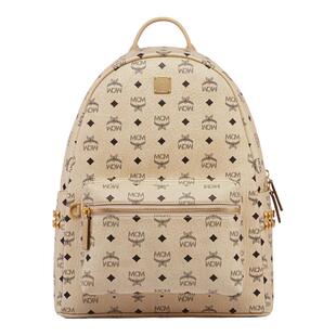 MCM STARK 经典印花中号双肩背包出行旅行男女款背包校园书包