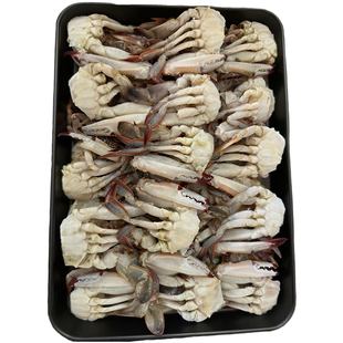 冷冻梭子蟹块新鲜野生海蟹大螃蟹块白蟹飞蟹海产海鲜商用整箱批发