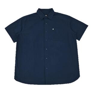 【王源同款】CONVERSE匡威夏季男子复古翻领叠穿短袖衬衣MCH601