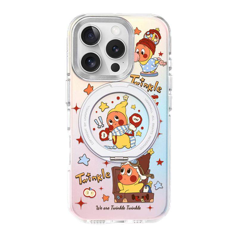 星星人适用苹果16ProMax手机壳iPhone17pro保护套i14pm磁吸13新款防摔相机按键全包15带挂绳支架卡通