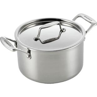 丹麦scanpan双耳汤锅家用不锈钢Fusion5无涂层大容量煲汤炖锅煮锅