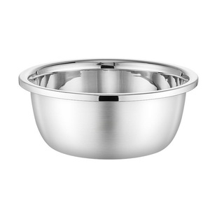 特厚304不锈钢盆食品级家用打蛋和面盆厨房烘焙洗菜盆汤盆铁盆子