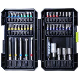 威克士电动螺丝刀彩虹批头十字内六角起子电批头套筒套装WA1149