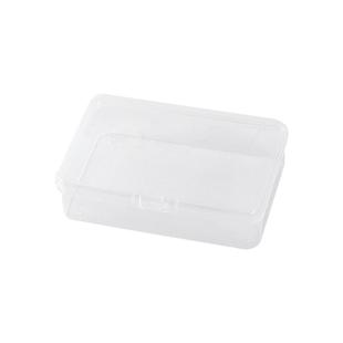 卡片收纳盒透明盒子卡包名片会员卡盒分类带盖办公储物盒塑料棉签