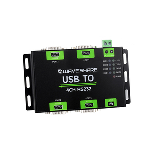 微雪 USB转4路RS232转换器多路RS232串口通信模块公口/母口可选