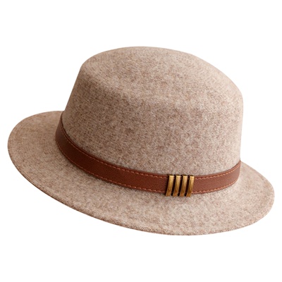 林小橘文艺气质平沿平顶渔夫帽