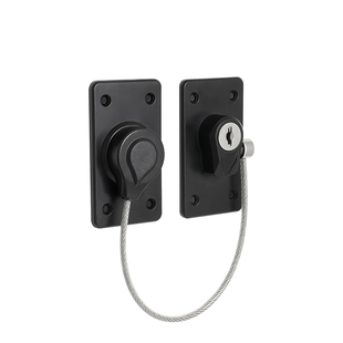 免打孔儿童安全锁柜门玻璃窗铝塑推拉平开窗户锁防护防坠限位锁扣