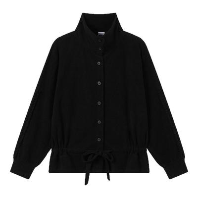 CryingCenter摇粒绒轻量收腰抽绳长袖外套开衫 哭喊中心