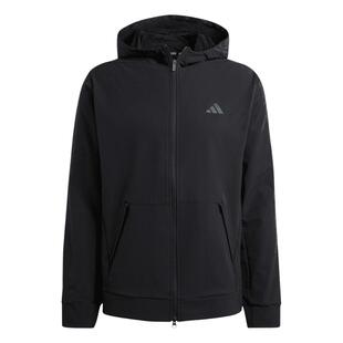 CLIMAWARM拒水防风保暖挺阔有型连帽夹克外套男adidas阿迪达斯