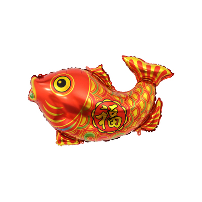 大号中国红好运过节年年有鱼气球